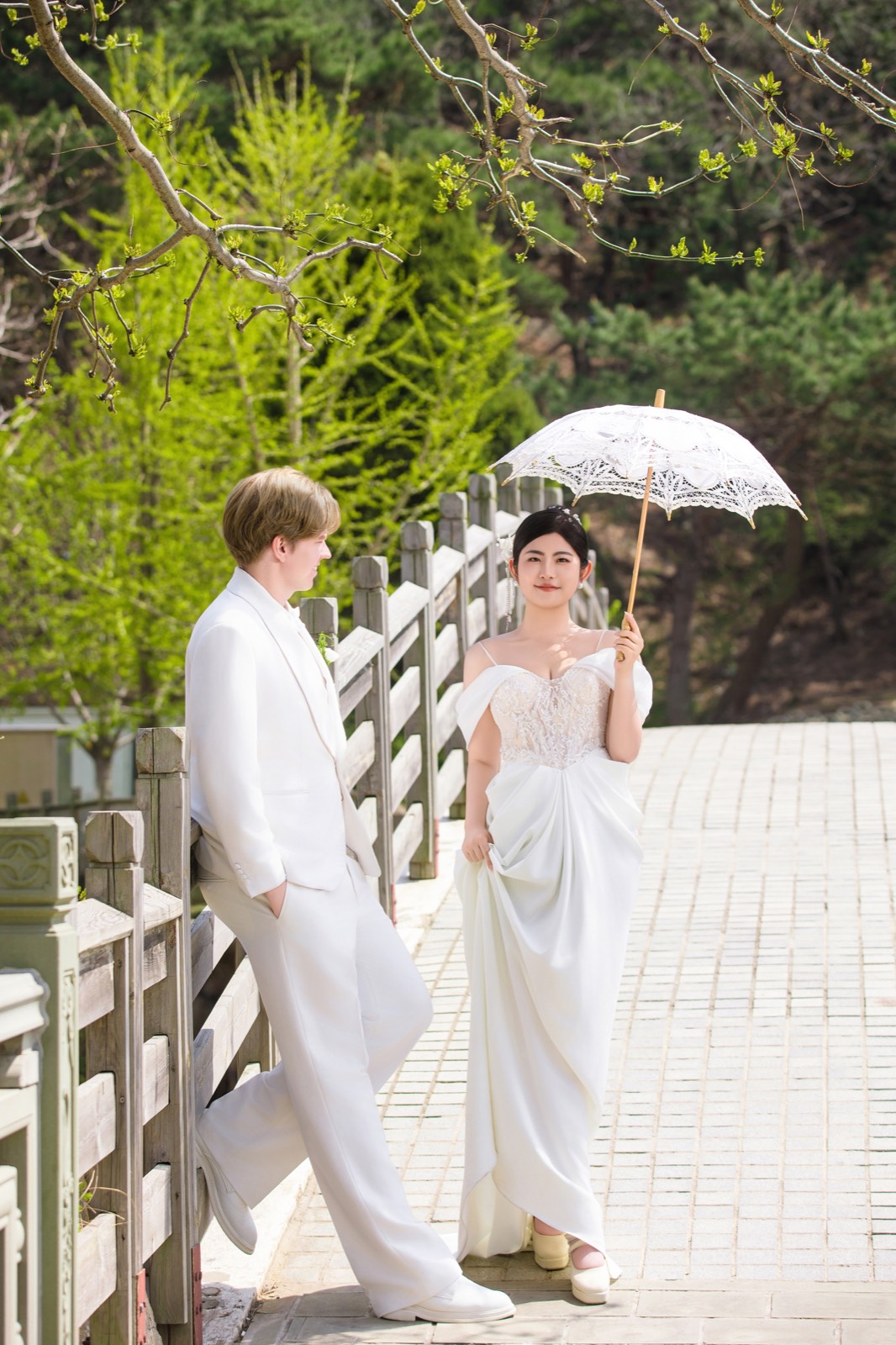 Formal portrait in traditional attire