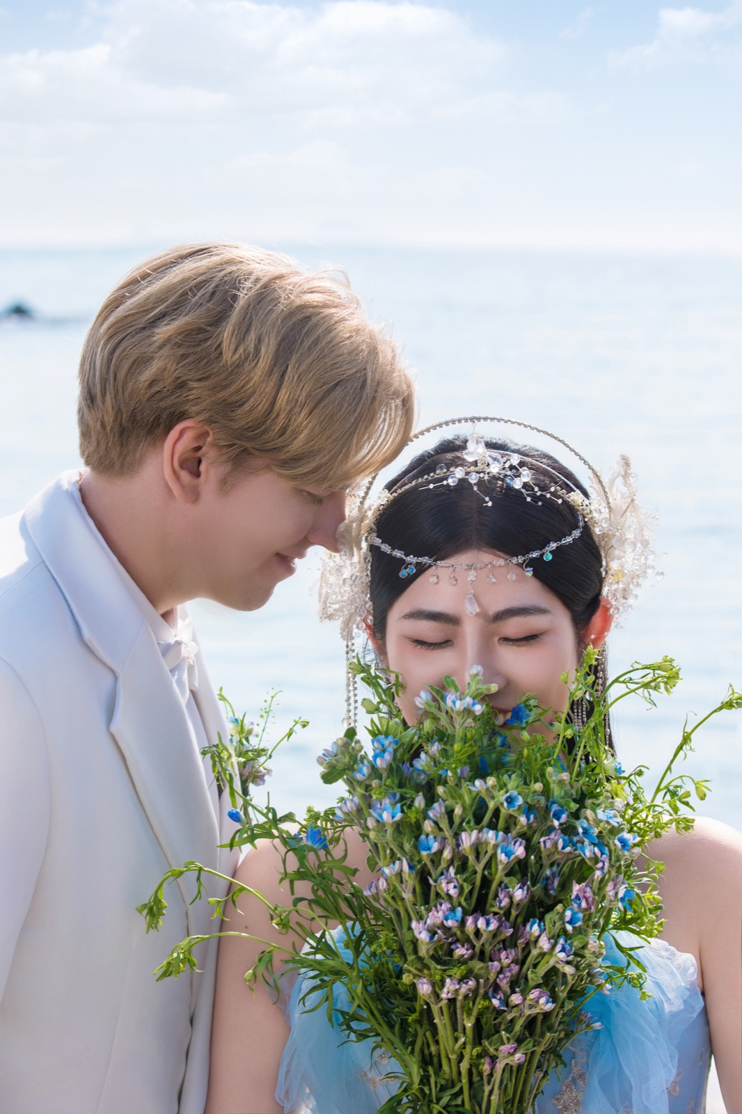 Close-up with wildflowers