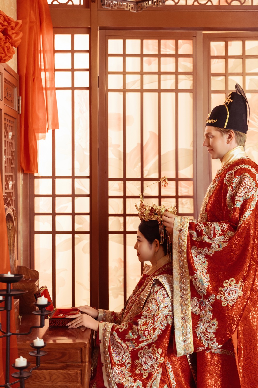 Mary and Lachlan — a tender moment